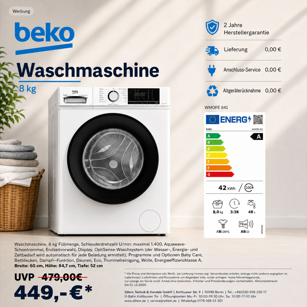 Beko Waschm,aschine
