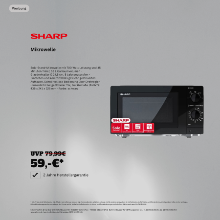 Sharp Mikrowelle