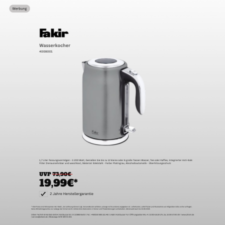Fakir Wasserkocher